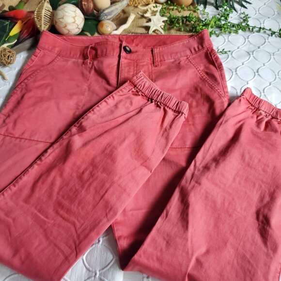 Cabi I Hutton Nantucket Red Jogger Pants Sz 8 - Picture 5 of 15